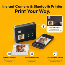 Load image into Gallery viewer, KODAK Mini Shot 3 Retro 3x3 Instant Camera, Photo Printer, 8 Sheets, Yellow_6602
