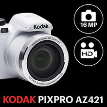 Load image into Gallery viewer, Kodak PIXPRO Astro Zoom AZ421-WH 16MP Digital Camera with 42X Optical Zoom and 3" LCD Screen (White)_8703
