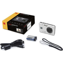 Load image into Gallery viewer, KODAK Pixpro FZ45 Digital Camera Bundle, Includes: SanDisk 32GB Memory Card, Spare Batteries, Hard Shell Camera Case and Card Reader (5 Items) (White)_1137

