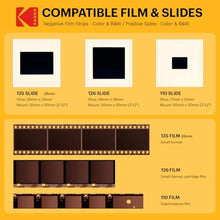 Load image into Gallery viewer, KODAK Slide N Scan Film &amp; Slide Scanner, 22MP, 7" Tiltable LCD, 135/110/126, BlackYellow_8202
