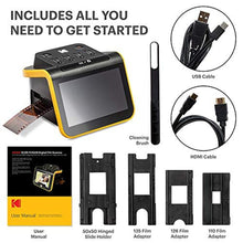 Load image into Gallery viewer, KODAK Slide N SCAN Film &amp; Slide Scanner Digitizer with 5 LCD Screen, Quickly Convert Negatives &amp; Slides to Digital 22MP JPEG Photos, Compatible with 135, 126 and 110 Film &amp; Slides, Black_3664
