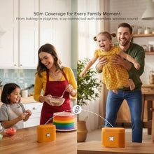 Load image into Gallery viewer, KODAK SOUNDBRIX Portable Bluetooth Speaker IPX4 Water Resistant Wireless 5H Playtime Stackable Speaker Pair 100 Speakers White Elephant Gift for Adults Men Women Teen Boys Girls Home Beach Birthday, OverloadOrange_3465
