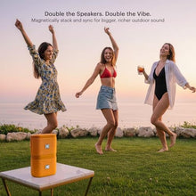 Load image into Gallery viewer, KODAK SOUNDBRIX Portable Bluetooth Speaker IPX4 Water Resistant Wireless 5H Playtime Stackable Speaker Pair 100 Speakers White Elephant Gift for Adults Men Women Teen Boys Girls Home Beach Birthday, OverloadOrange_3467
