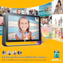 Load image into Gallery viewer, KODAK WiFi Digital Photo Frame, Built-in 4000mAh Battery,10.1 Inch 1920x1200 G+G IPS Touch Screen Digital Picture Frame, 32GB Storage, Auto-Rotate, KODAK APP, Gifts for Women, OceanBlue_1025
