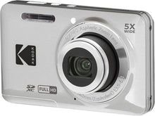 Load image into Gallery viewer, KODAK PIXPRO FZ55-SL 16MP CMOS Sensor Digital Camera 5X Optical Zoom 28mm Wide Angle 1080P Full HD Video 2.7&quot; LCD Vlogging Camera
