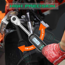 Load image into Gallery viewer, KOEORWS 1/2 Inch Drive Digital TorqueWrench, 5.02-99.57Ft.lb/6.8-135N.m, Electronic Torque Wrench with Preset Value, Buzzer &amp; LED Indicator, 2% Accuracy Torque Wrench for Bike, Motorcycles, PowderCoated_6652
