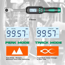 Load image into Gallery viewer, KOEORWS 1/2 Inch Drive Digital TorqueWrench, 5.02-99.57Ft.lb/6.8-135N.m, Electronic Torque Wrench with Preset Value, Buzzer &amp; LED Indicator, 2% Accuracy Torque Wrench for Bike, Motorcycles, PowderCoated_6654
