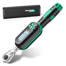 Load image into Gallery viewer, KOEORWS 1/4" Drive Digital TorqueWrench, 1.11-22.13 Ft.lb/1.5-30 Nm, Preset Value, Buzzer/LED, 2% Accuracy, for Gunsmithing, Bike &amp; Motorcycle Maintenance, Green_1

