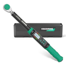 Load image into Gallery viewer, KOEORWS 3/8" Drive Digital Torque Wrench, 5.02-99.57Ft.lb/6.8-135N.m, Long Electronic Torque Wrench with Preset Value, Buzzer &amp; LED Indicator, 2% Accuracy for Bike, Motorcycles, Green_1
