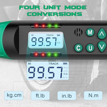 Load image into Gallery viewer, KOEORWS 3/8" Drive Digital Torque Wrench, 5.02-99.57Ft.lb/6.8-135N.m, Long Electronic Torque Wrench with Preset Value, Buzzer &amp; LED Indicator, 2% Accuracy for Bike, Motorcycles, Green_6635
