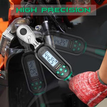 Load image into Gallery viewer, KOEORWS 3/8 Inch Drive Digital TorqueWrench, 2.21-44.25Ft.lb/3-60N.m, Electronic Torque Wrench with Preset Value, Buzzer &amp; LED Indicator, 2% Accuracy Torque Wrench for Bike, Motorcycles, Green_6625
