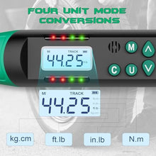 Load image into Gallery viewer, KOEORWS Torque Screwdriver 3/8 Inch Drive Digital Torque Wrench, 2.21-44.25Ft.lb/3-60N.m, with Preset Value, Buzzer &amp; LED Indicator, 2% Accuracy Torque Wrench for Bike, Motorcycles, Green_6633
