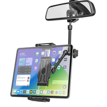 Load image into Gallery viewer, Kolasels Rearview Mirror Tablet Holder for Car [Metal Magic Arm] Universal Metal Clip Rear View Mirror Tablet Mount, Rear View Mirror Phone Holder for 5.5-15.6 iPad Pro/Air/Mini, Galaxy Z, iphone16, black_1
