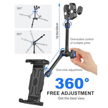 Load image into Gallery viewer, Kolasels Rearview Mirror Tablet Holder for Car [Metal Magic Arm] Universal Metal Clip Rear View Mirror Tablet Mount, Rear View Mirror Phone Holder for 5.5-15.6 iPad Pro/Air/Mini, Galaxy Z, iphone16, black_154
