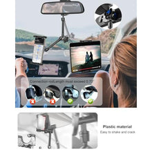 Load image into Gallery viewer, Kolasels Rearview Mirror Tablet Holder for Car [Metal Magic Arm] Universal Metal Clip Rear View Mirror Tablet Mount, Rear View Mirror Phone Holder for 5.5-15.6 iPad Pro/Air/Mini, Galaxy Z, iphone16, black_155
