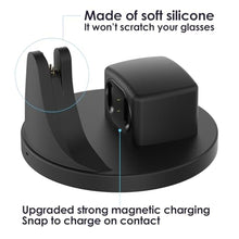 Load image into Gallery viewer, KONAFEI 2-in-1 Charging Dock Compatible with Ray Ban Meta Display Smart Glasses &amp; Neural Band, Magnetic Fast Charger for RayBan Meta Display Glasses Accessories, Black_656
