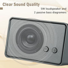 Load image into Gallery viewer, Konex audio Bluetooth Speaker, Loud Small Portable Wireless Speaker with 5W HD Sound, Bluetooth V5.0, 12H Long Playtime, for Home, Office, Party, Gift for Friend, Gray, Grey_6554
