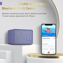 Load image into Gallery viewer, Konex Audio K-Cube-PP Bluetooth Speaker, 5W HD Sound, Bluetooth V5.0, 12H Playtime, Purple_6539
