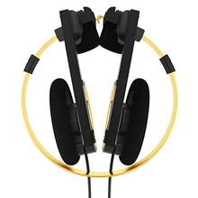 Load image into Gallery viewer, Koss Porta Pro Limited Edition Black Gold On-Ear Headphones, in-Line Microphone, Volume Control and Touch Remote Control, Includes Hard Carrying Case, Wired with 3.5mm Plug, Black and Gold, BlackGold_7869
