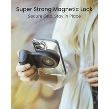Load image into Gallery viewer, KraftGeek Magnetic Phone Stand Camera Grip for iPhone Magsafe, Rechargeable, Black_582
