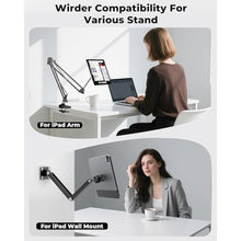 Load image into Gallery viewer, KU XIU Magnetic Mounting Panle for iPad Pro 11'' M4/M5 Only, Aluminum Alloy Panle for 17mm Ball Head, Wide Compatibility Various Tablet Stand [Arm Not Included], silver_668
