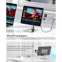 Load image into Gallery viewer, KU XIU Magnetic Wireless Charger for iPad Pro 12.9 (3rd/4th/5th/6th) &amp; iPad Air 13 (M2/M3) ONLY, 18W Fast Charging Smart Connector Charger, Wireless Charging Pad with 6.56ft USB-C Cable (Adapter Not)_491
