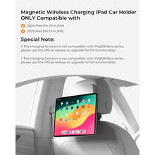 Load image into Gallery viewer, KU XIU Magnetic Wireless Charging Car Headrest Tablet Holder for iPad Pro 13'' M4/M5 Only, Adjustable Long Arm Tablet Car Mount Back Seat for Kids, Road Trip Essentials Holder with Air Vent Stand_539
