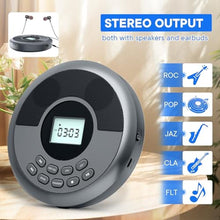 Load image into Gallery viewer, KUEPHOM Portable CD Player Bluetooth with Speakers &amp; Headphones, GY_5582
