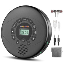 Load image into Gallery viewer, Kuephom Portable CD Player with Speaker &amp; Headphones, Black_1
