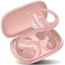 Load image into Gallery viewer, kurdene Wireless Earbuds Bluetooth Headphones Sport,Over Ear Buds with Deep Bass Sound,60Hrs Playtime Earphones Redesigned Comfort Fit with Earhooks for Running,Meeting,Workout-Pink_1
