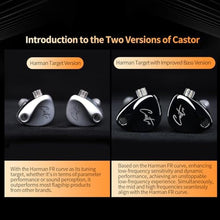 Load image into Gallery viewer, KZ Castor Wired Earbuds in Ear Monitor Headphones, Harman Edition IEM Earphone Dual Driver HD Bass Driven Audio, Ear Bud with Adjusting Switch and Detachable Cable for Musicians Singers, CastorBlack_222
