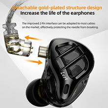 Load image into Gallery viewer, KZ ZAR in-Ear Monitor 7BA+1DD Hybrid Drivers Gaming Earbuds HiFi Bass Noise Isolation IEM, Clarity in All Frequency Stereo Comfort-fit in Ear Headphones for Audio Engineers, Musicians, Black_2640
