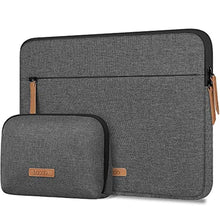 Load image into Gallery viewer, Lacdo 360 Protective Laptop Sleeve Case for 14 inch MacBook Pro M5 Pro/Max A3426 A3427 (2026), M5/M4/M3/M2/M1 A3434 A3112 A3401 A3185, 13.8" Surface Laptop 7 Copilot+PC with Accessory Bag, Dark Gray, DarkGray_1
