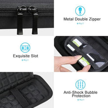 Load image into Gallery viewer, Lacdo Hard Drive Carrying Case for SanDisk Professional PRO-G40 SSD 1TB 2TB 4TB USB-C External Solid State Drives EVA Shockproof Water Repellent Storage Travel Bag, Black+Black, BlackBlack_7577
