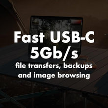 Load image into Gallery viewer, LaCie Rugged USB-C 2TB External Hard Drive Portable HDD, USB 3.0 Compatible, Drop Shock Dust Rain Resistant, for Mac and PC, Orange_5524
