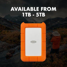 Load image into Gallery viewer, LaCie Rugged USB-C 2TB External Hard Drive Portable HDD, USB 3.0 Compatible, Drop Shock Dust Rain Resistant, for Mac and PC, Orange_5525
