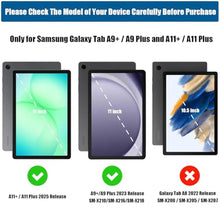 Load image into Gallery viewer, Lainergie Samsung Galaxy Tab A11+ Plus/A9+ Plus Case for Kids 11 Inch 2025/2024 Release, Galaxy Tab A11+/A9+ Case Lightweight Shockproof Kids Friendly Cover with Handle Stand, Blue_4186
