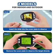 Load image into Gallery viewer, LAKWAR Portable Digital Microscope for Kids &amp; Adults, 200~1000X Pocket Handheld Microscope with Slide Kit, Photo and Video Capture with 2 HD Screen and 32G Micro SD Card, White_1055
