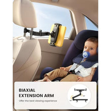 Load image into Gallery viewer, Lamicall Car Headrest Tablet Holder - [3 in 1 Extension Arm] Adjustable Tablet Car Mount for Back Seat, Gifts Road Trip Essentials for Kids, for 4.7-11" Devices, iPad Pro Air Mini, Galaxy, Fire HD, Black_8424
