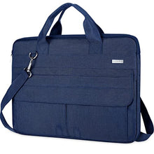 Load image into Gallery viewer, Landici Laptop Bag Case 17 17.3 inch, Waterproof Computer Sleeve Cover Compatible with MacBook 17, 17-18 inch HP Acer Dell Lenovo ASUS Laptop, Slim Briefcase with Shoulder Strap, Blue_1
