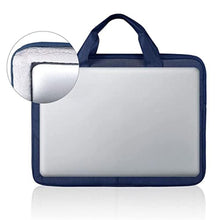 Load image into Gallery viewer, Landici Laptop Bag Case 17 17.3 inch, Waterproof Computer Sleeve Cover Compatible with MacBook 17, 17-18 inch HP Acer Dell Lenovo ASUS Laptop, Slim Briefcase with Shoulder Strap, Blue_8024
