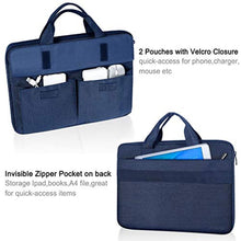 Load image into Gallery viewer, Landici Laptop Bag Case 17 17.3 inch, Waterproof Computer Sleeve Cover Compatible with MacBook 17, 17-18 inch HP Acer Dell Lenovo ASUS Laptop, Slim Briefcase with Shoulder Strap, Blue_8026
