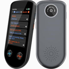 Load image into Gallery viewer, Language Translator Device, Language Translator Two Way with Voice/Offline/Photo 137 Languages, Translator Device No WiFi Needed, Real-Time Portable AI Translator for Travel Learning Business, LightBlack_1
