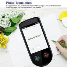 Load image into Gallery viewer, Language Translator Device, Language Translator Two Way with Voice/Offline/Photo 137 Languages, Translator Device No WiFi Needed, Real-Time Portable AI Translator for Travel Learning Business_2051
