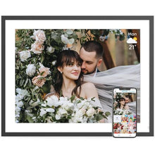 Load image into Gallery viewer, Large Digital Picture Frame 17" Digital Photo Frame - 1280x960 IPS Touch Screen, 32GB Smart Picture Frame, Motion Sensor, Auto-Rotate, Wall-Mounted, Share Photos Videos via App, Gifts for Women Men, Black_1

