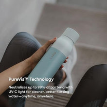 Load image into Gallery viewer, LARQ Bottle PureVis 25 oz - Self-Cleaning and Insulated Stainless Steel Water Bottle with UV Water Purifier and Award-winning Design | Reusable &amp; Travel Friendly, Seaside Mint_2892

