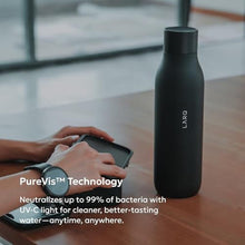 Load image into Gallery viewer, LARQ PureVis Smart Self-Cleaning UV Insulated Stainless Steel Water Bottle, ObsidianBlack_933
