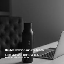 Load image into Gallery viewer, LARQ PureVis Smart Self-Cleaning UV Insulated Stainless Steel Water Bottle, ObsidianBlack_935
