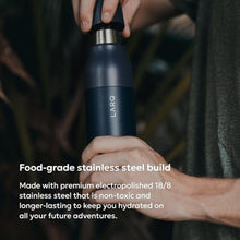 Load image into Gallery viewer, LARQ Twist Top Reusable Insulated Stainless Steel Water Bottle, Metal Water Bottle for Men, Women, Kids, 100% Leakproof, BPA Free, No Straw Travel, Gym, Office, School 25 oz, Monaco Blue, MonacoBlue_5908
