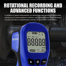 Load image into Gallery viewer, Laser Photo Tachometer Motor Speed Gauge Tester Non-Contact RPM Meter Motor Speed Gauge Gun - Accurate RPM Measurement with Rotational Record (Digital Tachometer)_3486
